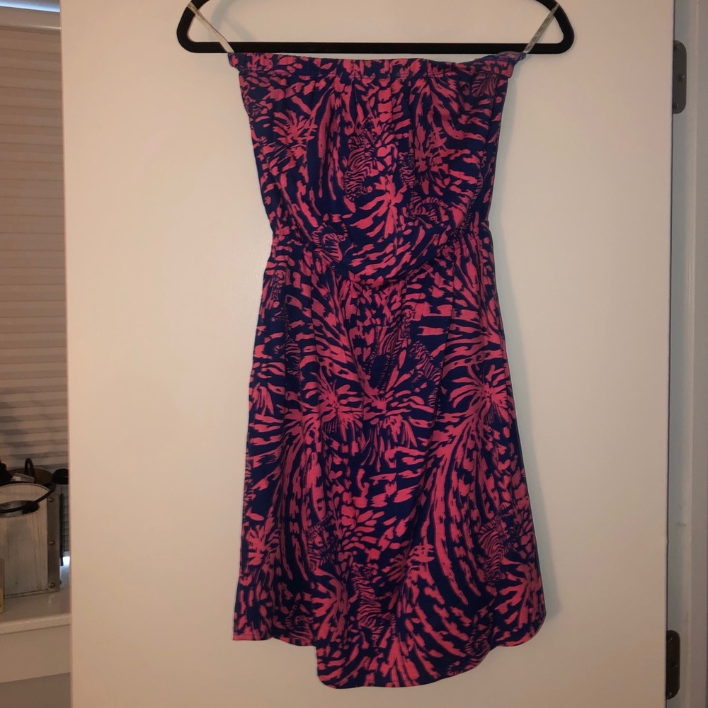 Lilly Pulitzer Strapless Zebra Dress